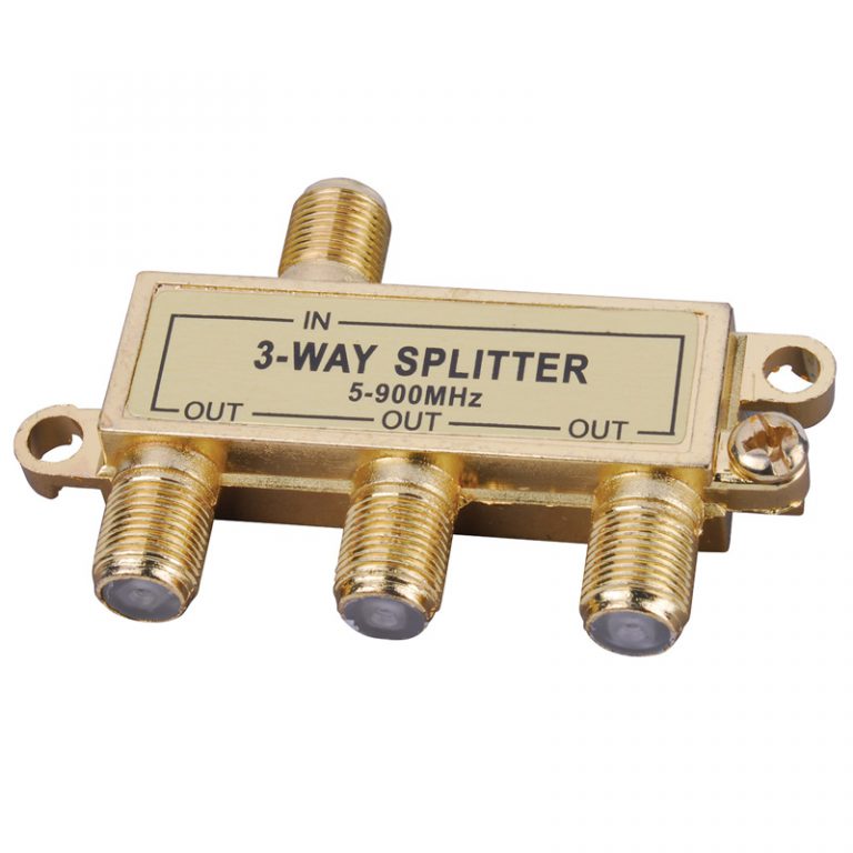 Vanco International | 3-Way Signal Splitter with Built-In Grounding Block