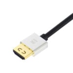 Front angle of the 8KUltra High Speed Hdmi Slim Certified Cable by Vanco